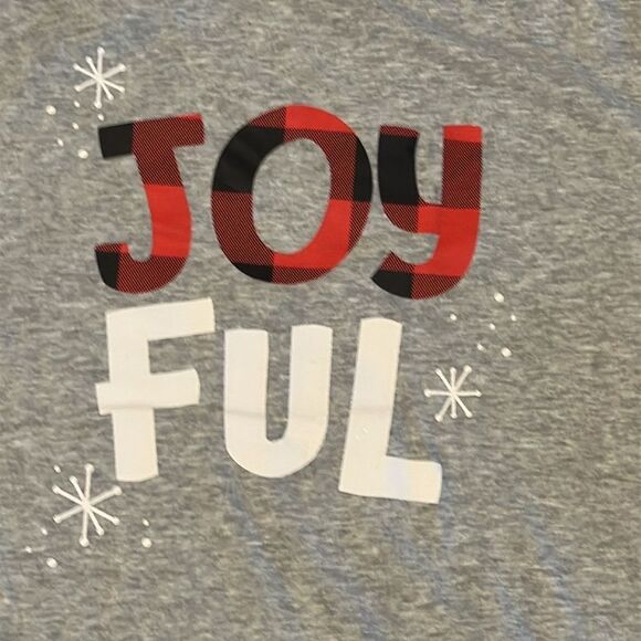 Wondershop Men’s Joyful Holiday Grey T-Shirt: Size S - Picture 2 of 7